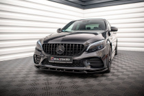 Mercedes C-Klass AMG Line / C43 AMG Sedan / Coupe W205 / C205 Facelift 2018-2021 Frontsplitter V.2 Maxton Design